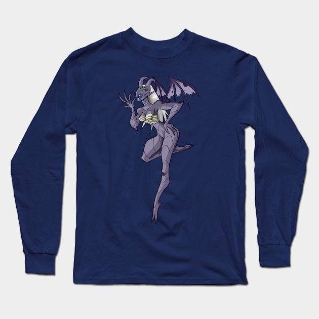 Demon Girl Long Sleeve T-Shirt by AndroidCodex